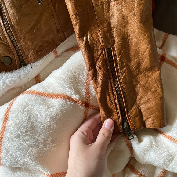 Zara Trafaluc Leather Jacket - Picture 2 of 9